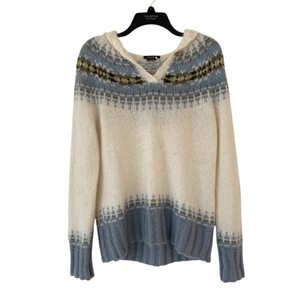 Eddie Bauer White Vintage Nordic Sweater Sz: Sm